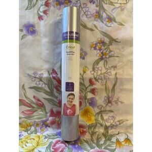 Cricut Sports Flex Iron-on Silver Vinyl 11.8”x24” New For Nylon/polyester‎